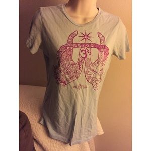 Blue Cotton Enlighten T-Shirt